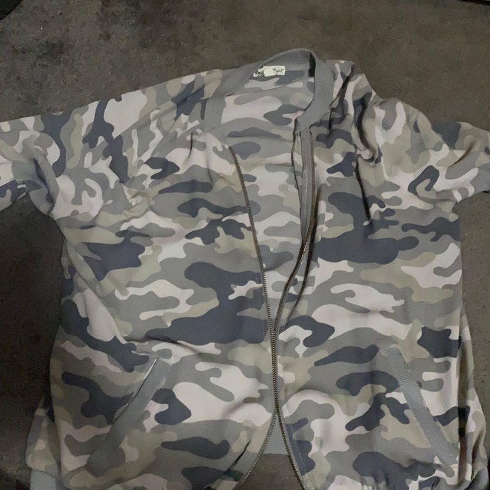 Thin Camo Bomber